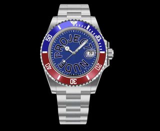 Reloj Azul y Plateado