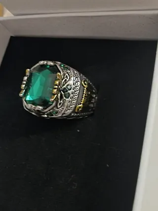 Anillo Hombre Corona Tótem Acero Inoxidable