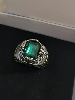 Anillo Hombre Corona Tótem Acero Inoxidable