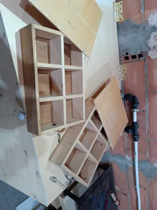 Cajas de madera para organizar varias iguales