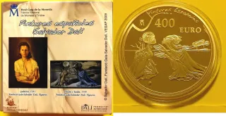 Moneda Dalí 400€ Oro 24k