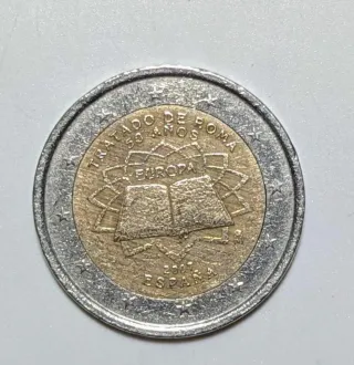 Moneta 2 Euro Trattato di Roma 50 Anni