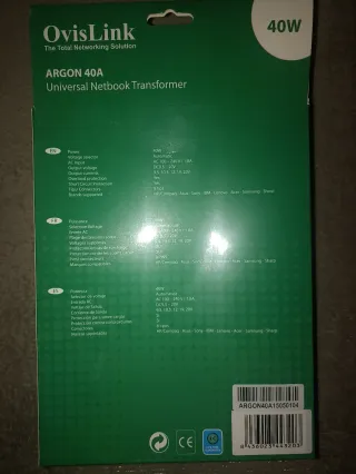 OvisLink Argon 40A Cargador Universal
