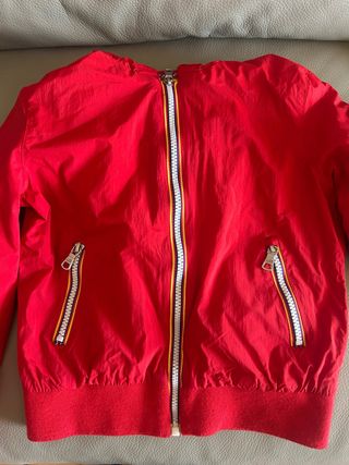 Giacca bambino rossa con zip