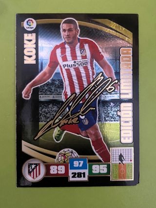 Carta Koke Firmada 2015-16 Edición Limitada