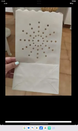 16 Bolsas de Papel para Velas