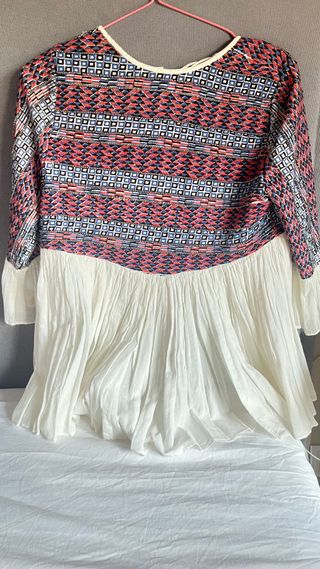 Blusa Zara Bordada Talla M