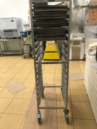 CARRO BANDEJERO PANADERÍA PROFESIONAL ACERO INOX