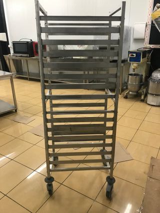 CARRO BANDEJERO PANADERÍA PROFESIONAL ACERO INOX
