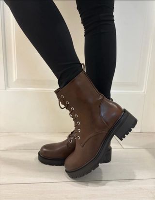 Anfibio donna marrone zip tg 37 nuovo