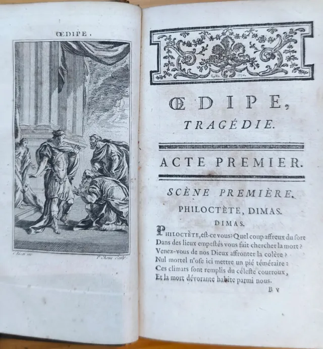 Libro antiguo de 1773. Bellos grabados. Voltaire