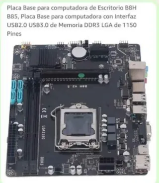 Placa Base B8H B85 DDR3 LGA 1150