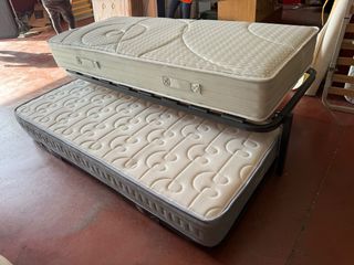 CAMA NIDO KANGURO Y COLCHONES VISCO 80x190