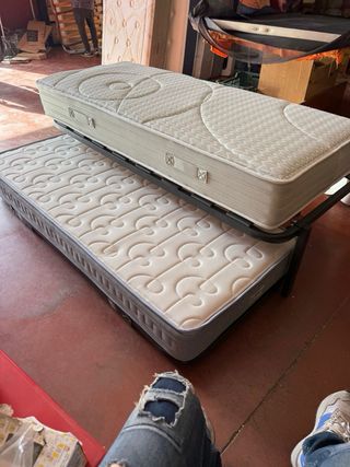 CAMA NIDO KANGURO Y COLCHONES VISCO 80x190