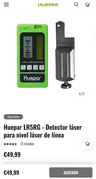 Nivel Láser Huepar 603CG-BT+Detector+Tripode+Gafas