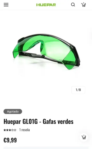 Nivel Láser Huepar 603CG-BT+Detector+Tripode+Gafas