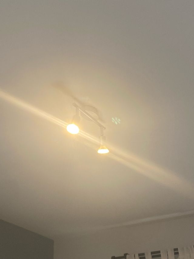 Lámpara techo 2 focos LED GU10 plateada