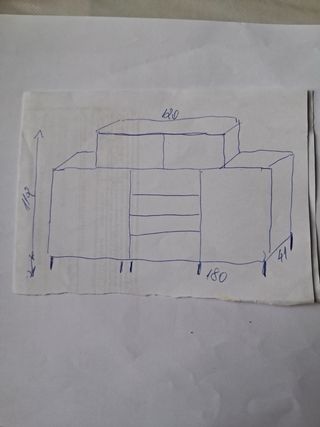Mueble TV Ikea Madera Marrón
