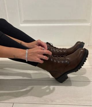 Anfibio donna marrone zip tg 36 nuovo 