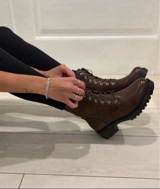 Anfibio donna marrone zip tg 36 nuovo 