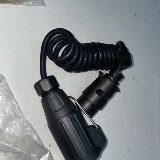 Adaptador Cable Remolque Espiral Negro