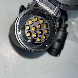 Adaptador Cable Remolque Espiral Negro