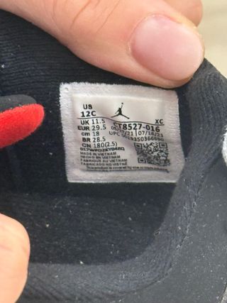 Scarpe Jordan 4 Bambino Nero Rosso