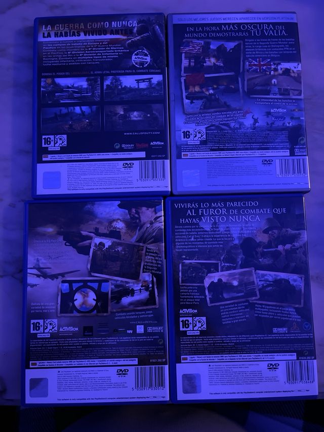 Pack Call of Duty PS2: Finest Hour, 2, 3