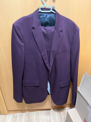 Traje Zara Morado