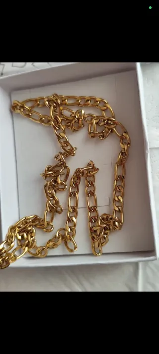 Collar oro 18 oro con pulsera.liminada