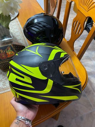 Casco Ls2 Stream Evo Negro y Amarillo