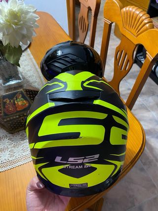 Casco Ls2 Stream Evo Negro y Amarillo