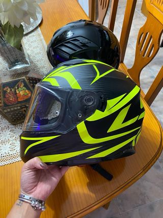 Casco Ls2 Stream Evo Negro y Amarillo