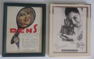 Publicidad antigua DENS y MYRURGIA