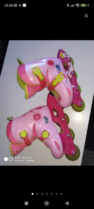 Patines rosas talla 28-30
