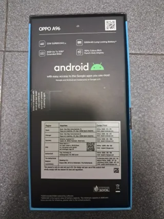 Telefono cellulare Oppo A96 da 128 GB
