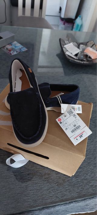 Mocasines niño azul TALLA 26