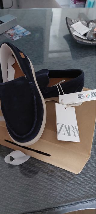 Mocasines niño azul TALLA 26