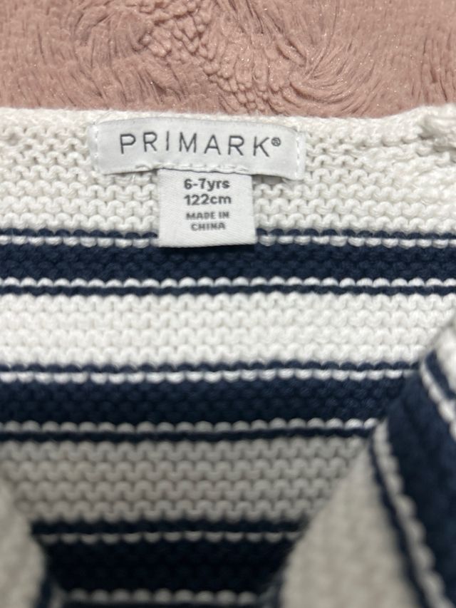 Chaqueta de punto a rayas