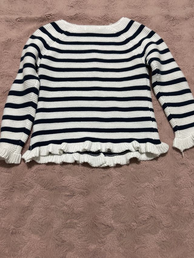 Chaqueta de punto a rayas