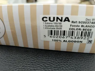Sábanas Cuna Algodón 100% Bordadas