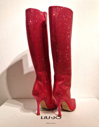 Stivali Liu Jo tacco strass rosa n.37