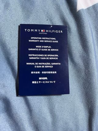 Reloj Tommy Hilfiger Azul y Plateado