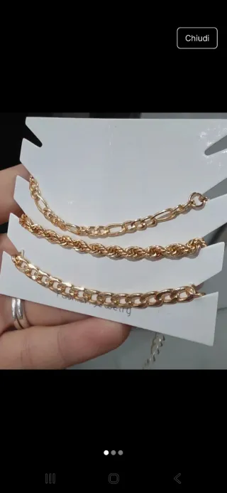 Set 3 braccialetti oro