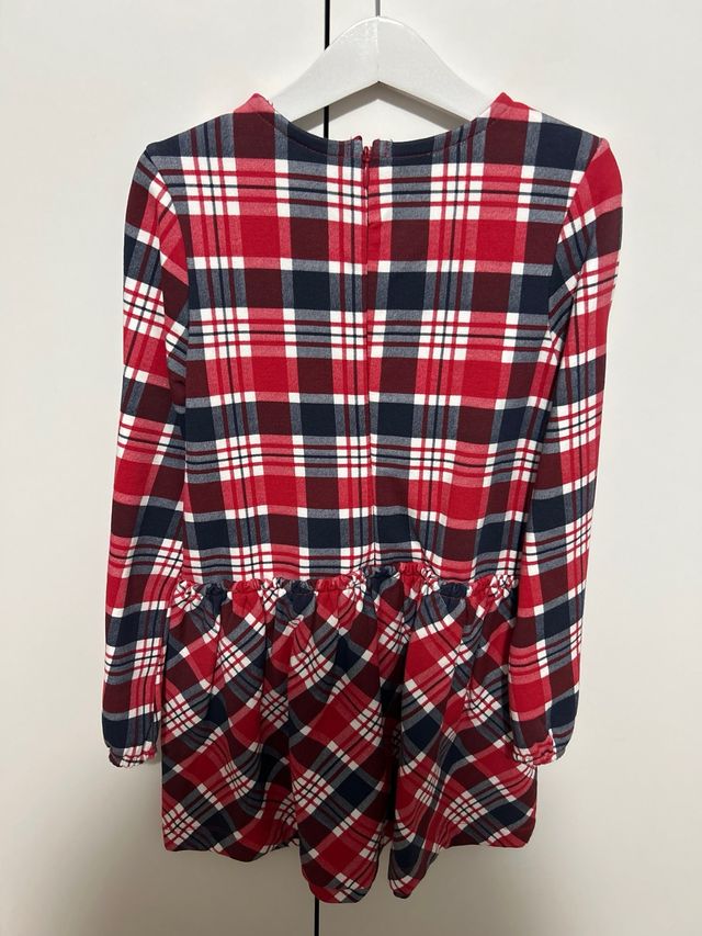 Vestido de niña a cuadros