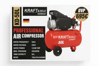 Compresor Aire KRAFT&DELE KD-50L Profesional
