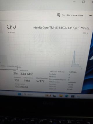 Ordenador portátil DELL I5 OCTAVA GENERACIÓN 8RAM 