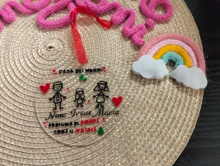 Pallina Natale Plexiglass Personalizzata