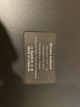 Teclado Bluetooth Mayus Portátil