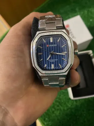 Reloj Curren Nuevo Azul y Plateado
